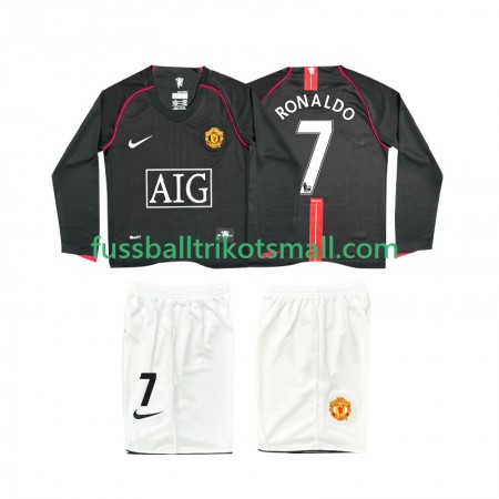 Fußballtrikots Manchester United Ronaldo 7 2007 2008 Retro Kinder Langarm Auswärts-trikot kaufen